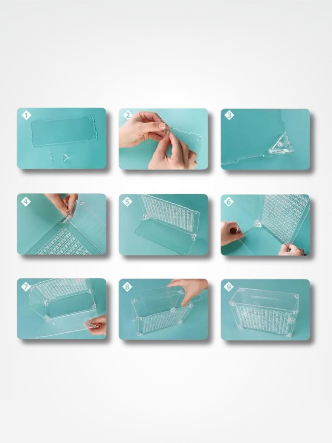 Grande tirelire transparente <br> Objectif 5000 ! Transparente / 5000