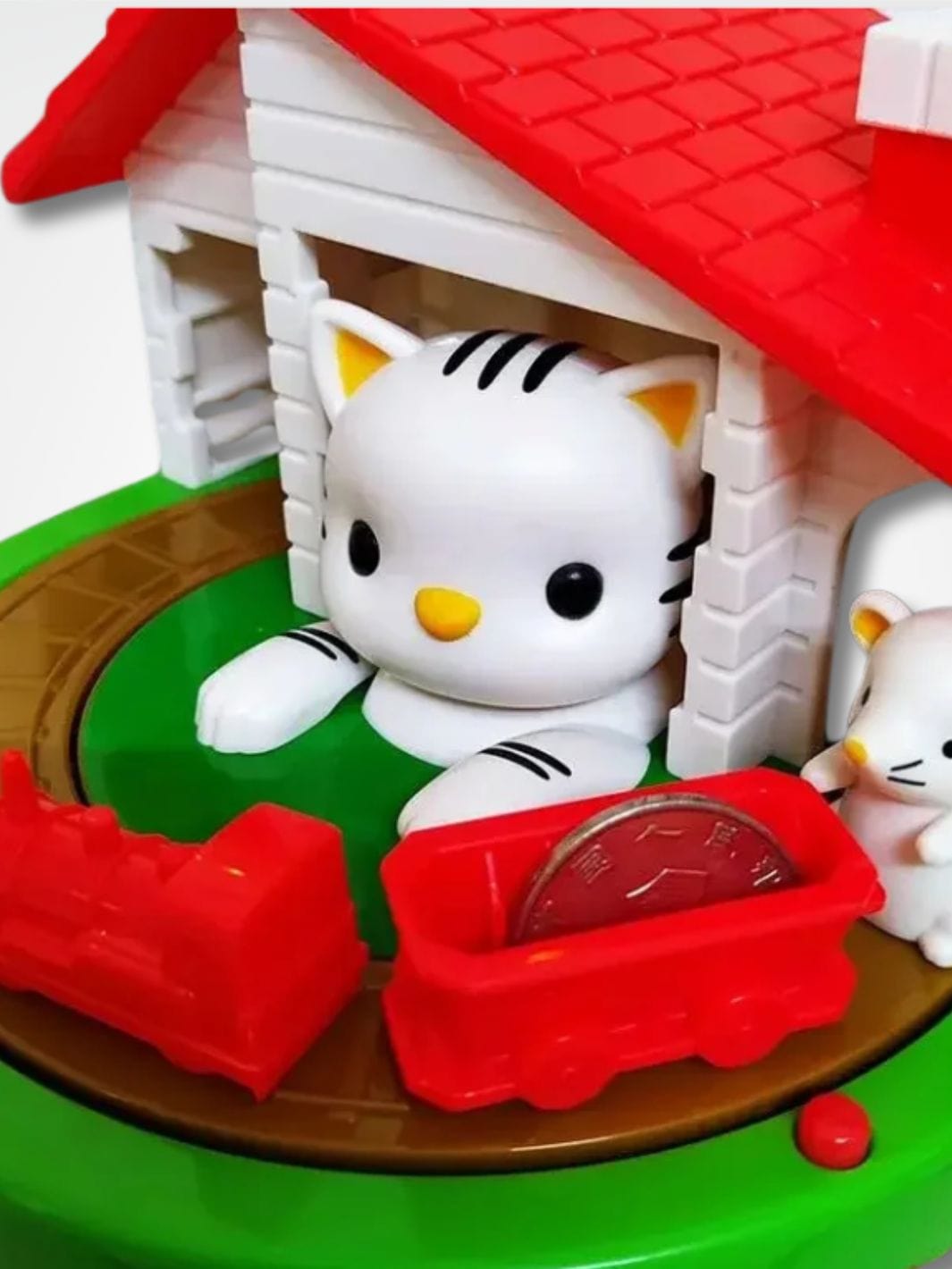 Tirelire automatique chat <br> Maison Miaou