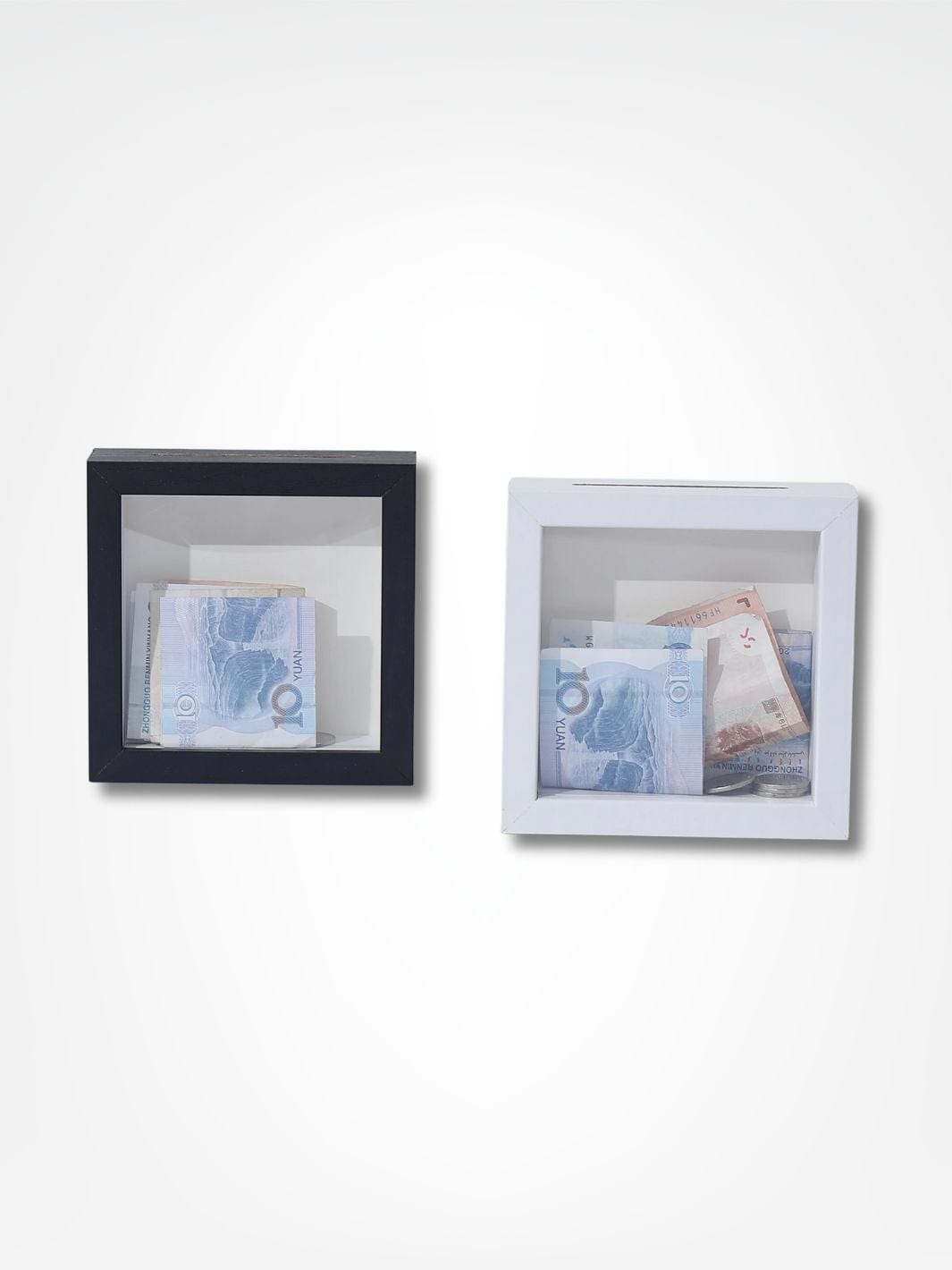 Tirelire bois transparente <br> Le cadre de décoration