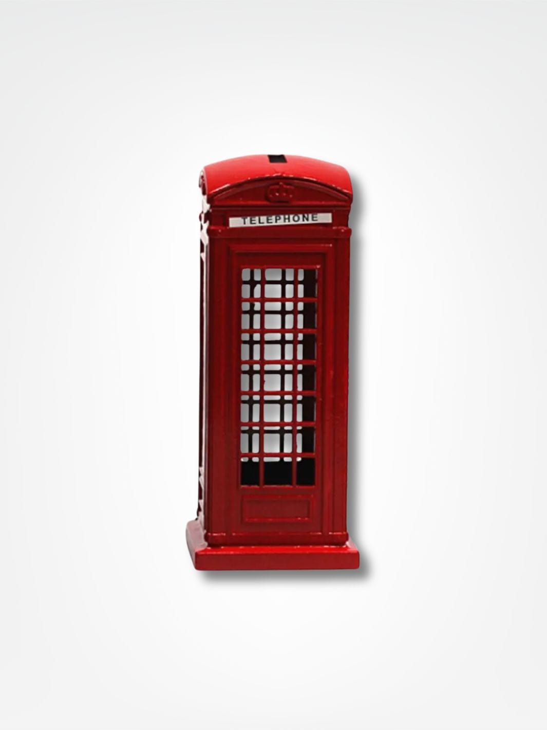 Tirelire cabine téléphonique anglaise <br> London Style Rouge / M