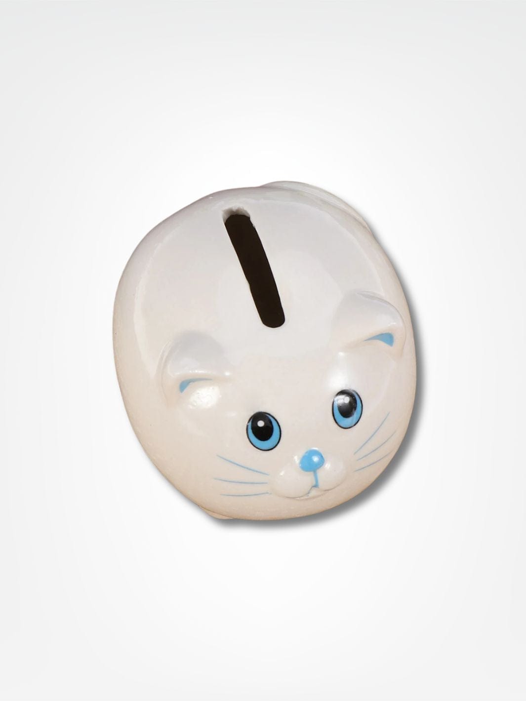 Tirelire chat céramique <br> Le p'tit chaton Blanc