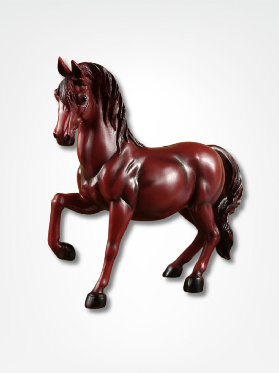 Tirelire cheval <br> Cavalier d'Or Bordeau