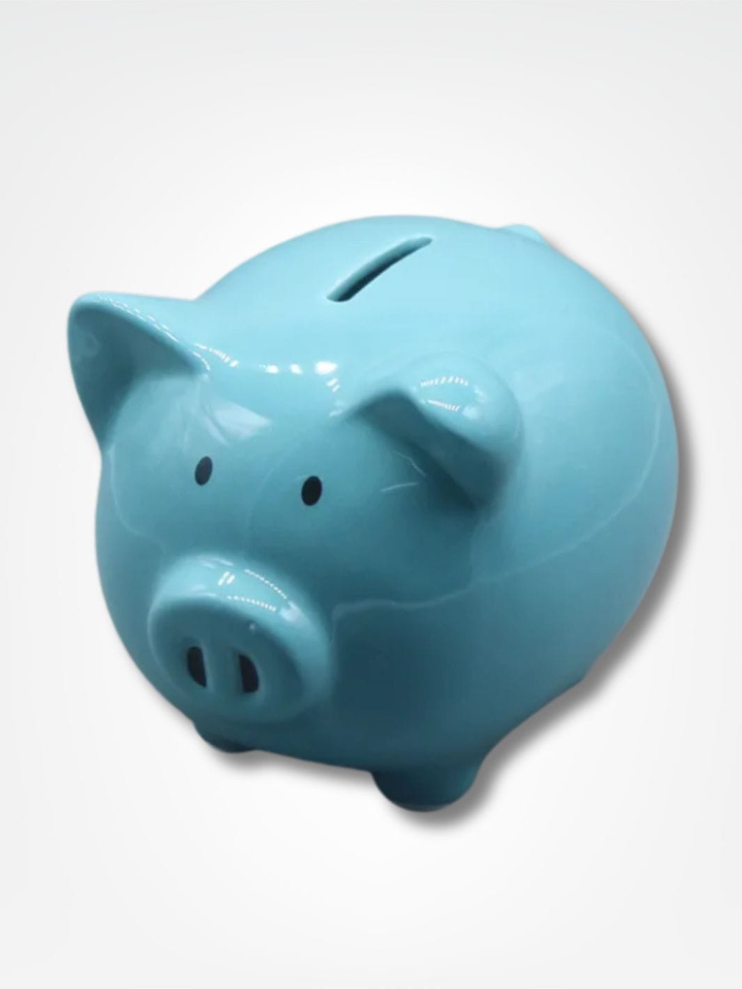 Tirelire cochon à casser <br> Classique et Authentique Bleu