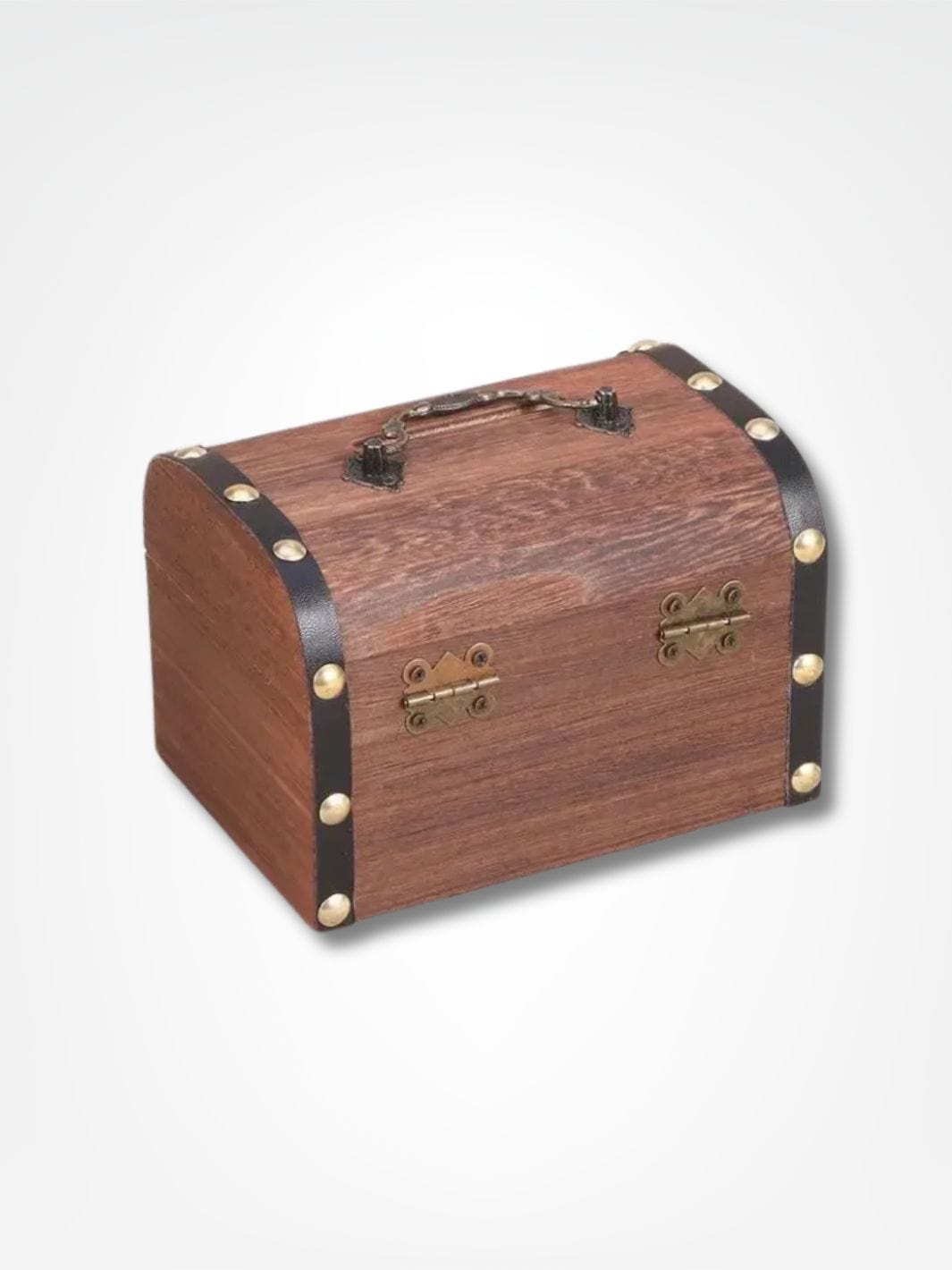 Tirelire coffre <br> Le coffre au trésor Bois foncé