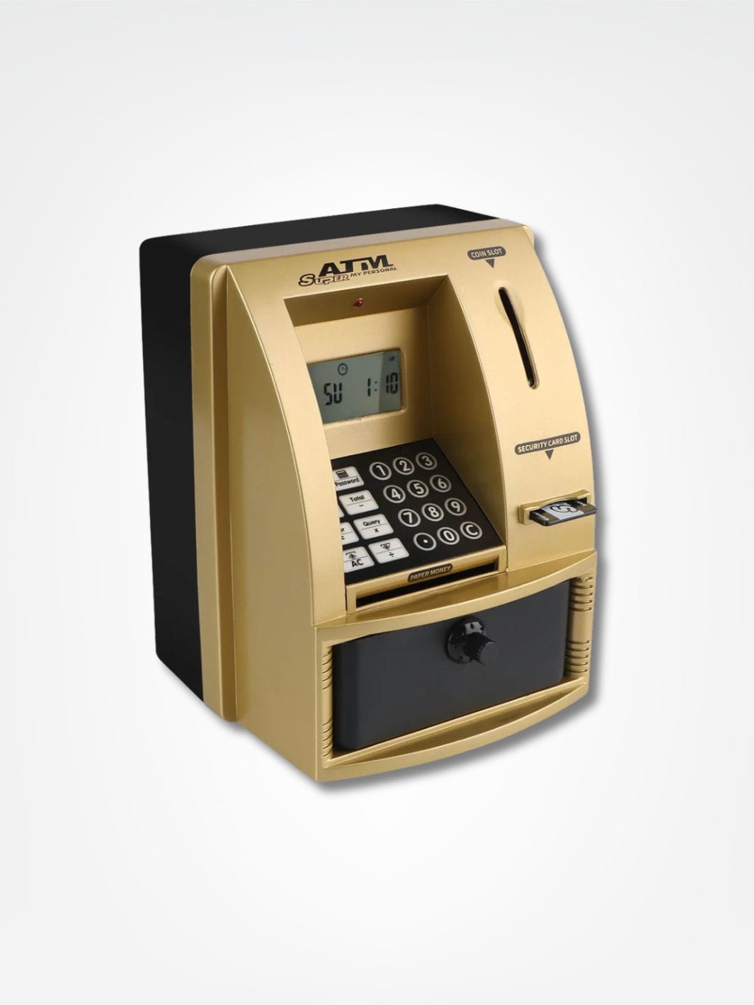 Tirelire distributeur <br> Mini Banquier Or