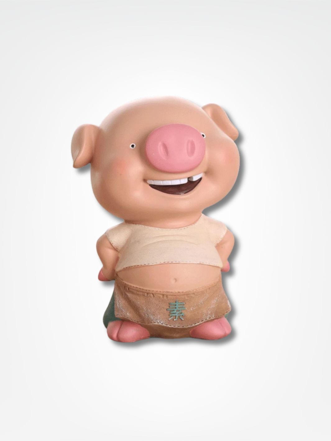Tirelire drôle <br> Le cochon rigolo Rose / Debout