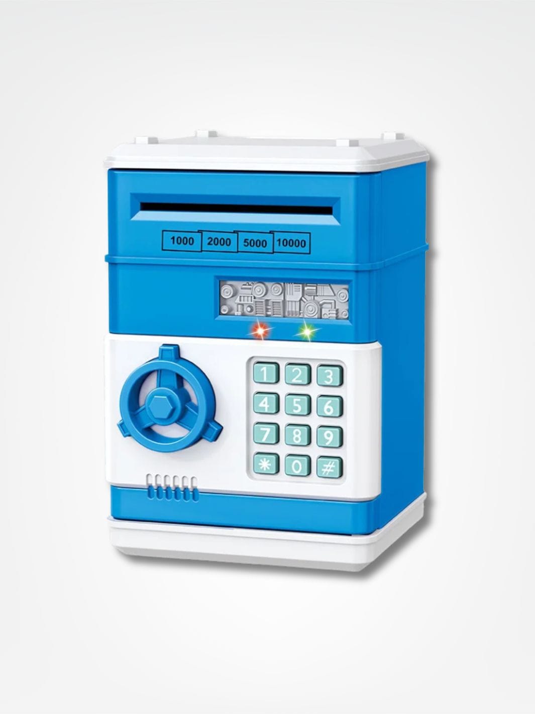 Tirelire machine à sous <br> Mini Vegas Safe Bleu