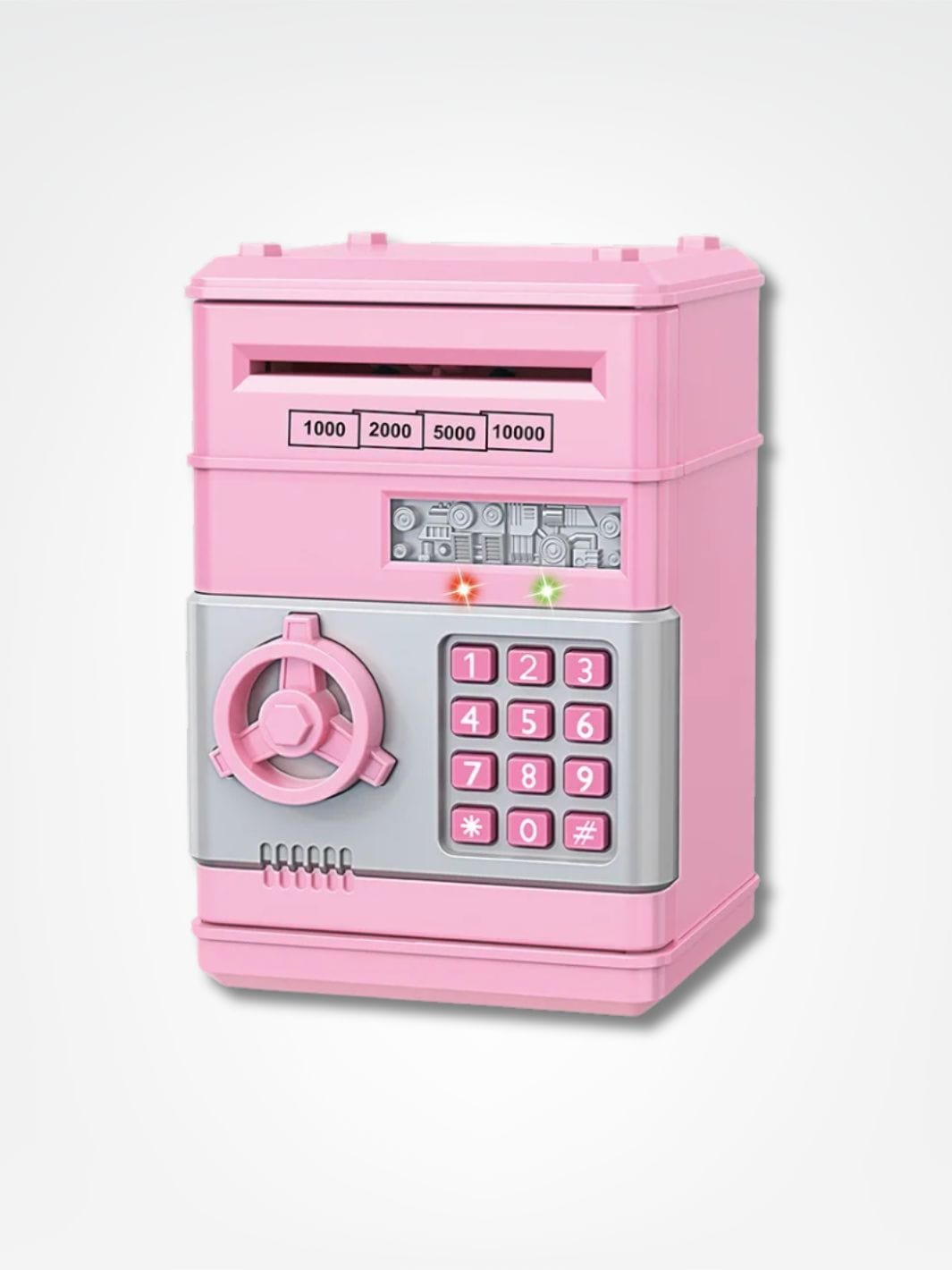 Tirelire machine à sous <br> Mini Vegas Safe Rose
