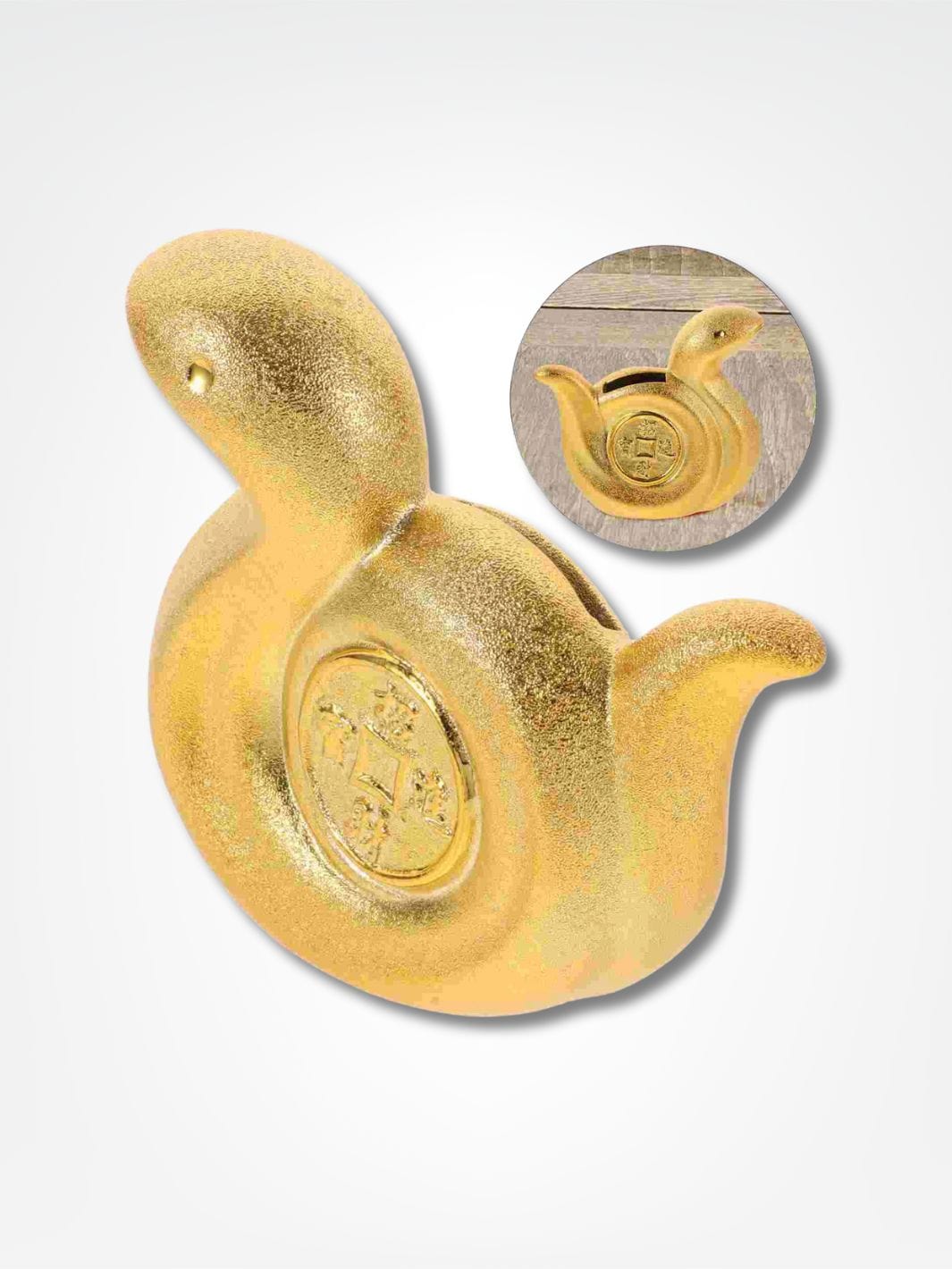 Tirelire or <br> Le serpent doré Or
