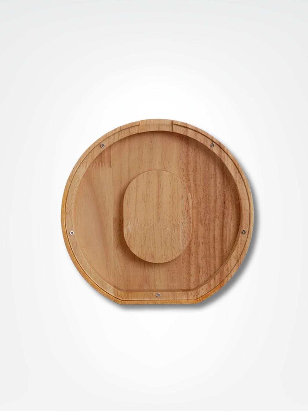 Tirelire personnalisée en bois <br> Mon initial personnalisé Bois clair / O