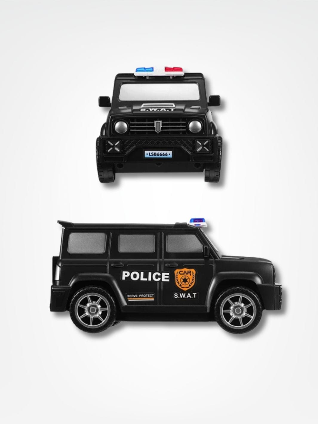 Tirelire police <br> Patrouille de la Fortune Noir