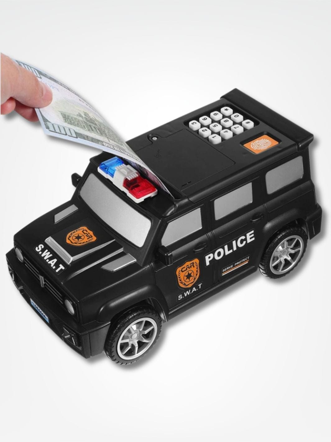Tirelire police <br> Patrouille de la Fortune Noir