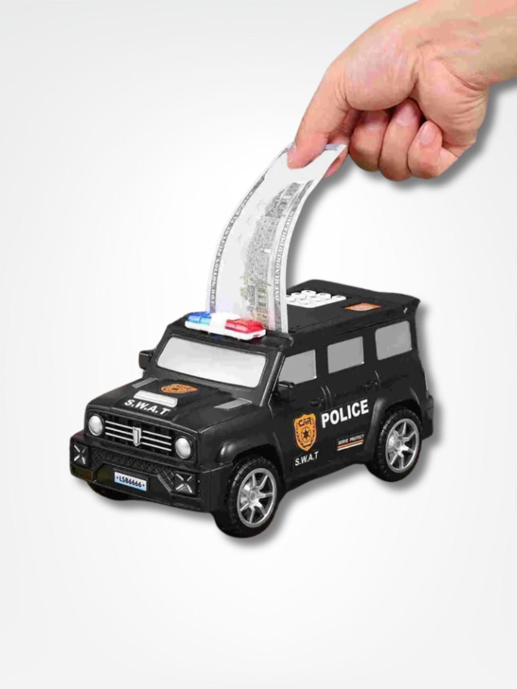 Tirelire police <br> Patrouille de la Fortune Noir