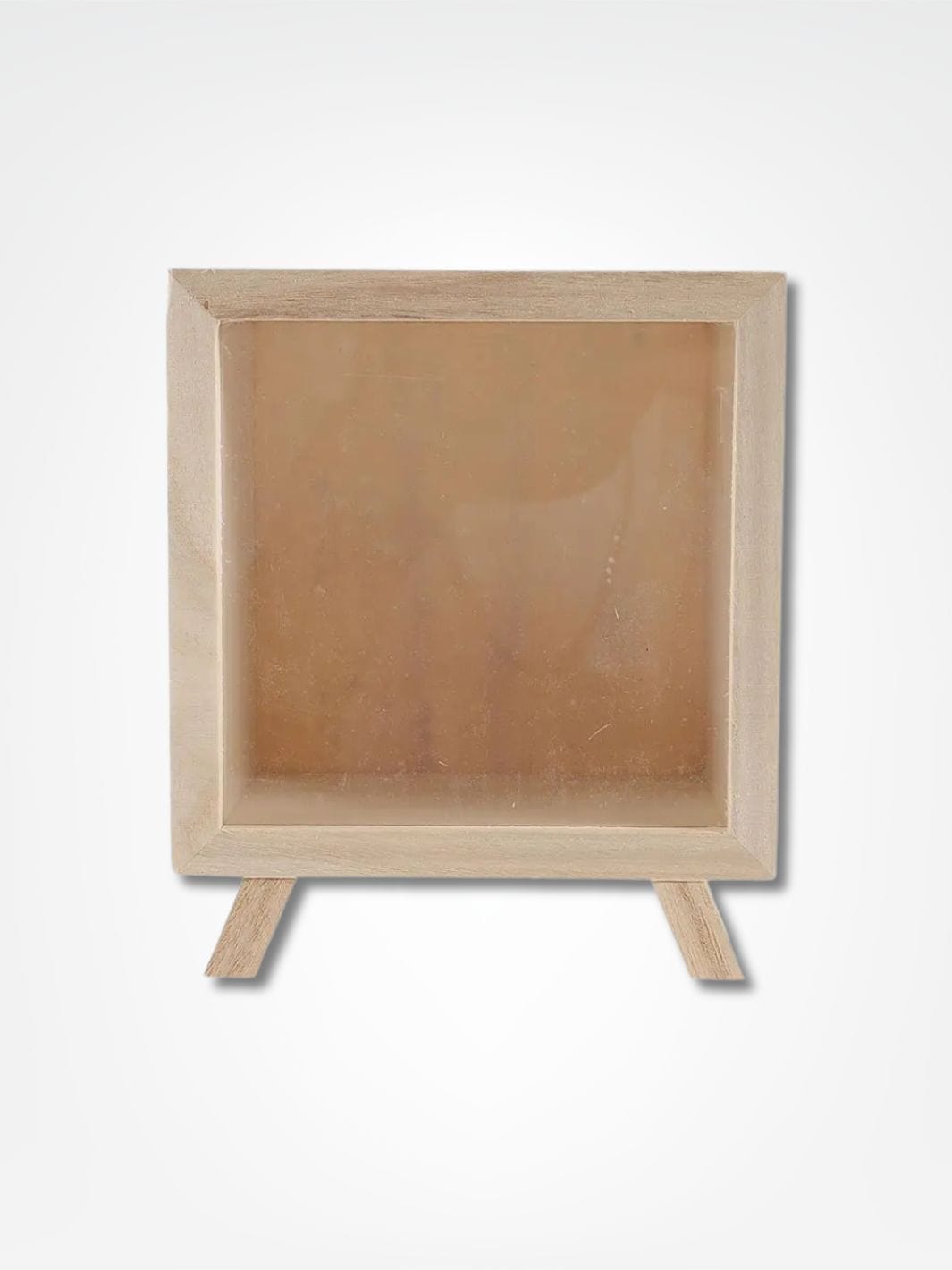 Tirelire pourboire originale <br> Le pot à tips rustique Bois clair / Transparente