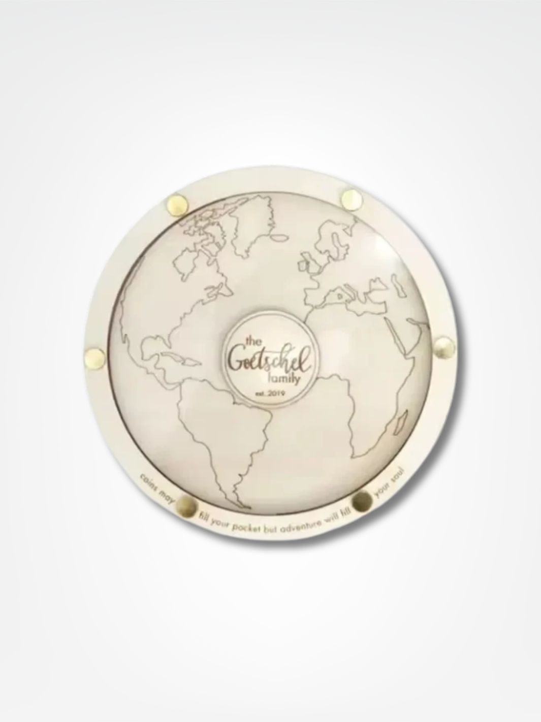 Tirelire souvenir <br> Trésors du Monde Carte du monde | M