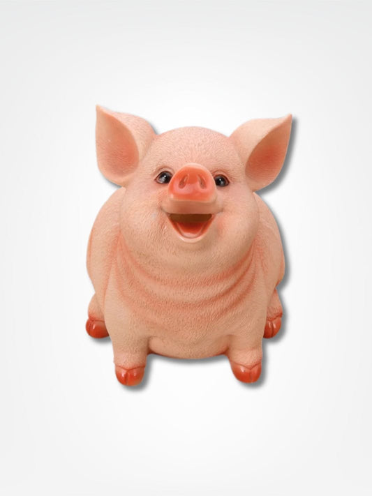 Gros cochon tirelire <br> Le mangeur de pièces Rose / M