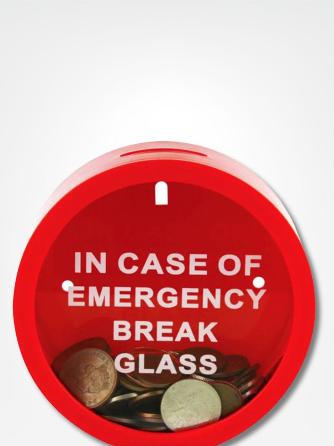 Tirelire à casser <br> Le trésor d'urgence Rouge