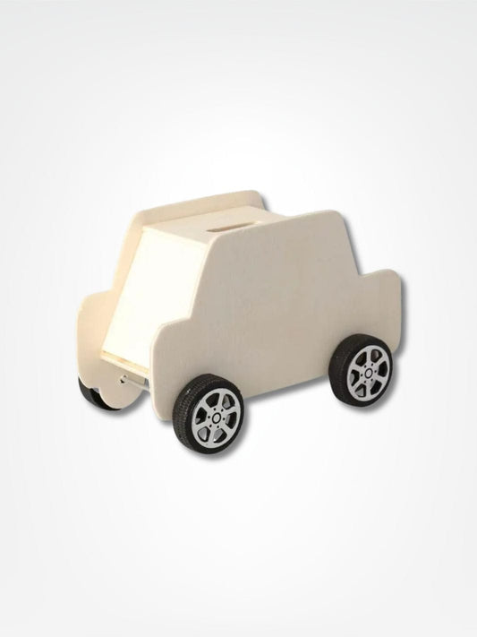 Tirelire auto <br> Conduite Vers l'Épargne Bois clair