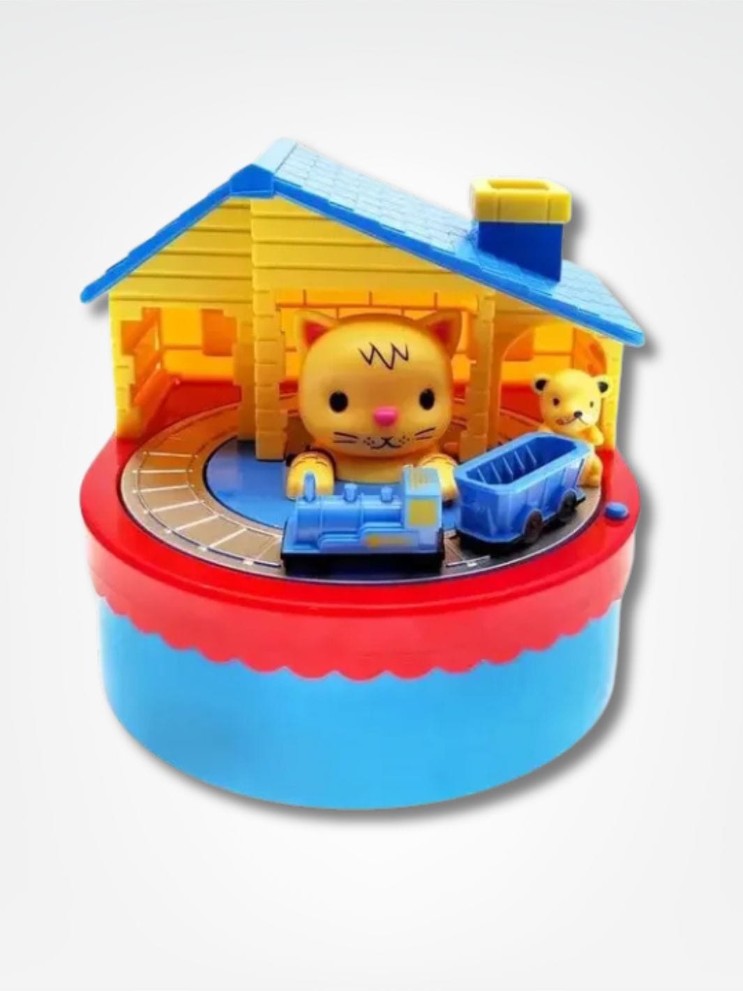 Tirelire automatique chat <br> Maison Miaou Jaune