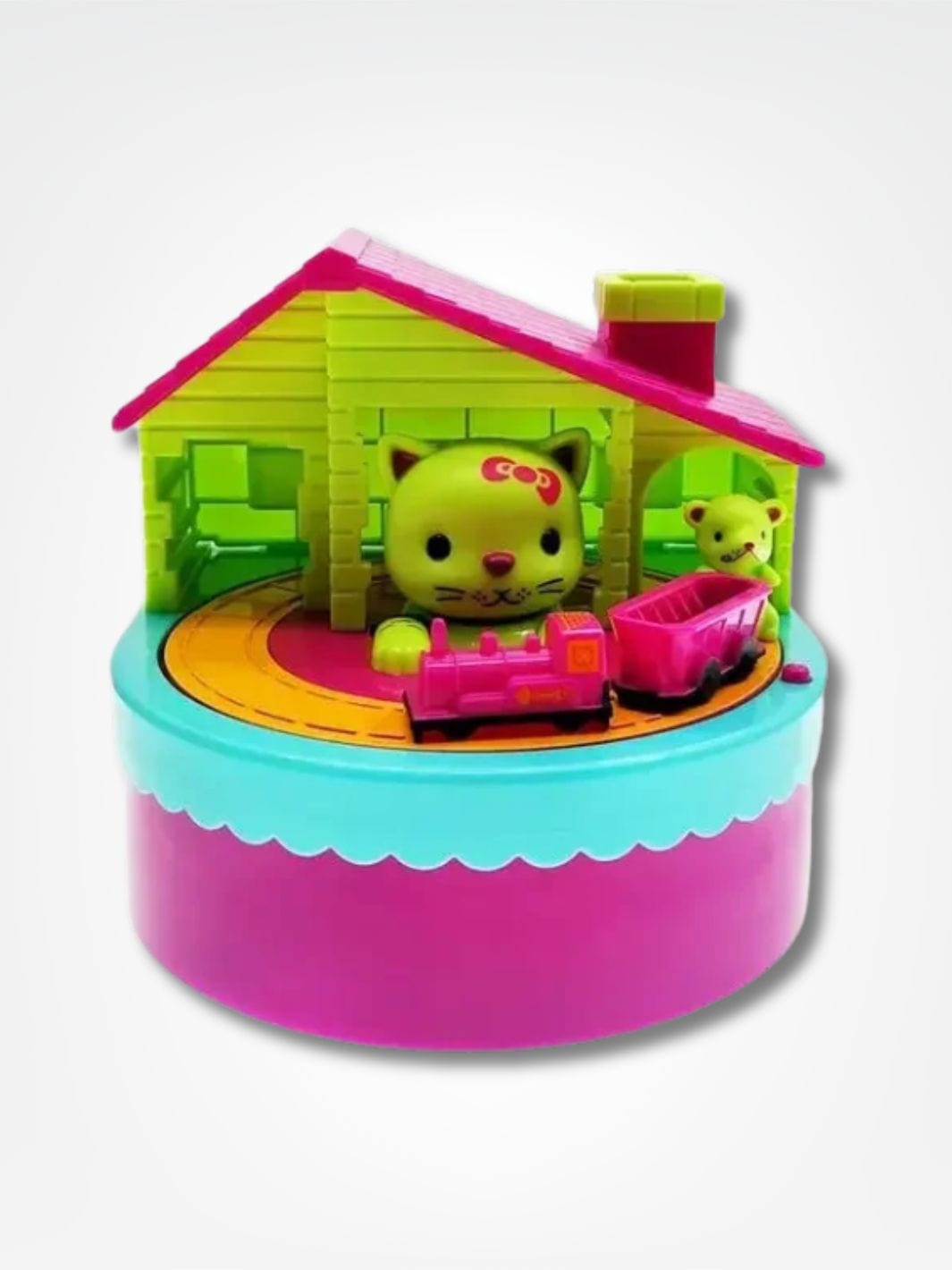 Tirelire automatique chat <br> Maison Miaou Vert