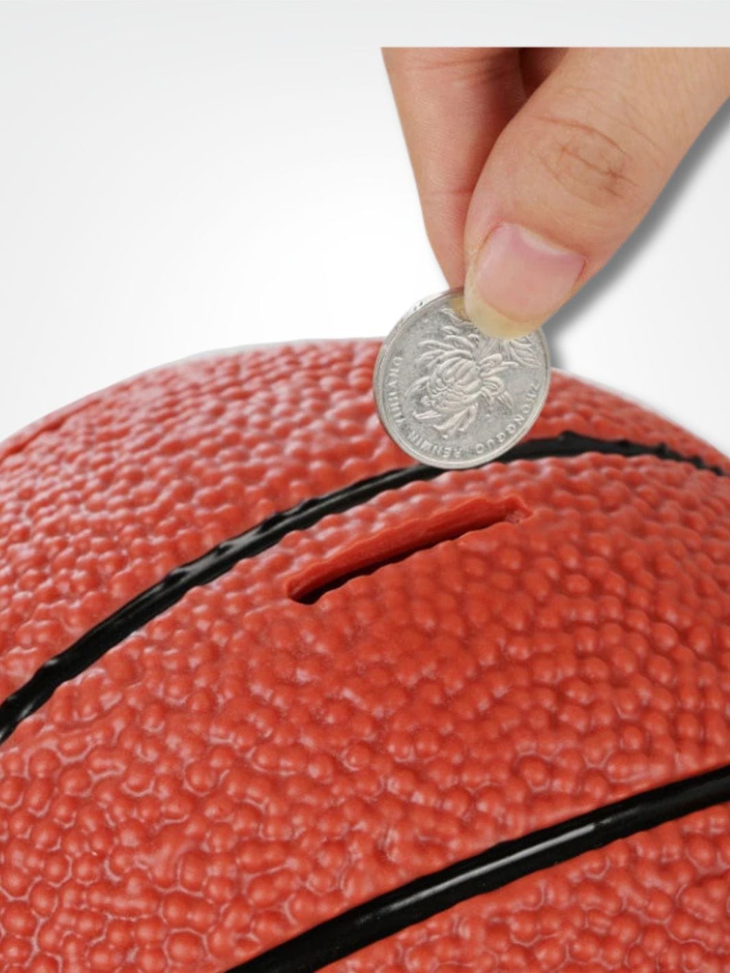 Tirelire ballon de basket <br> Dribble & Économise Orange