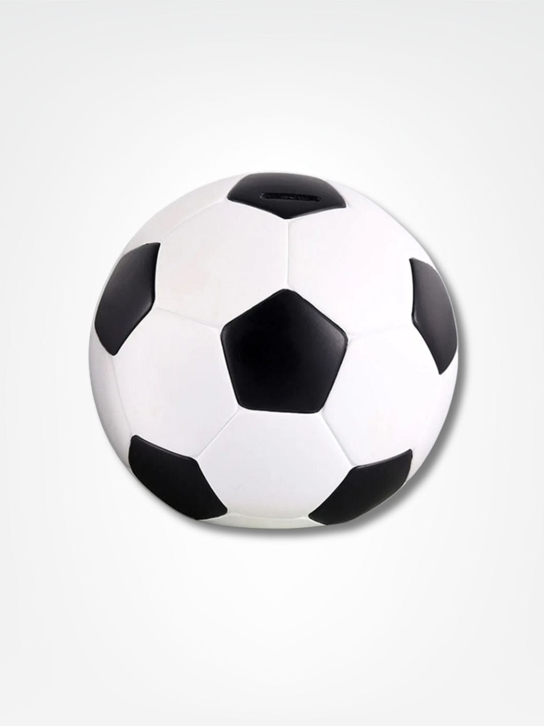 Tirelire ballon de foot <br> Tirelire du Champion Noir & Blanc
