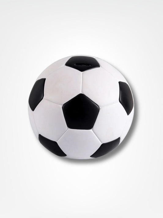 Tirelire ballon de foot <br> Tirelire du Champion Noir & Blanc