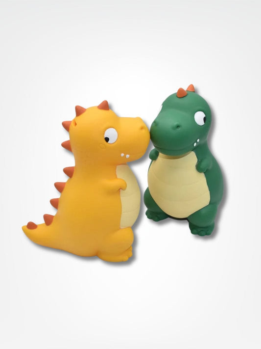Tirelire baptême garçon <br> Le dinosaure drôle