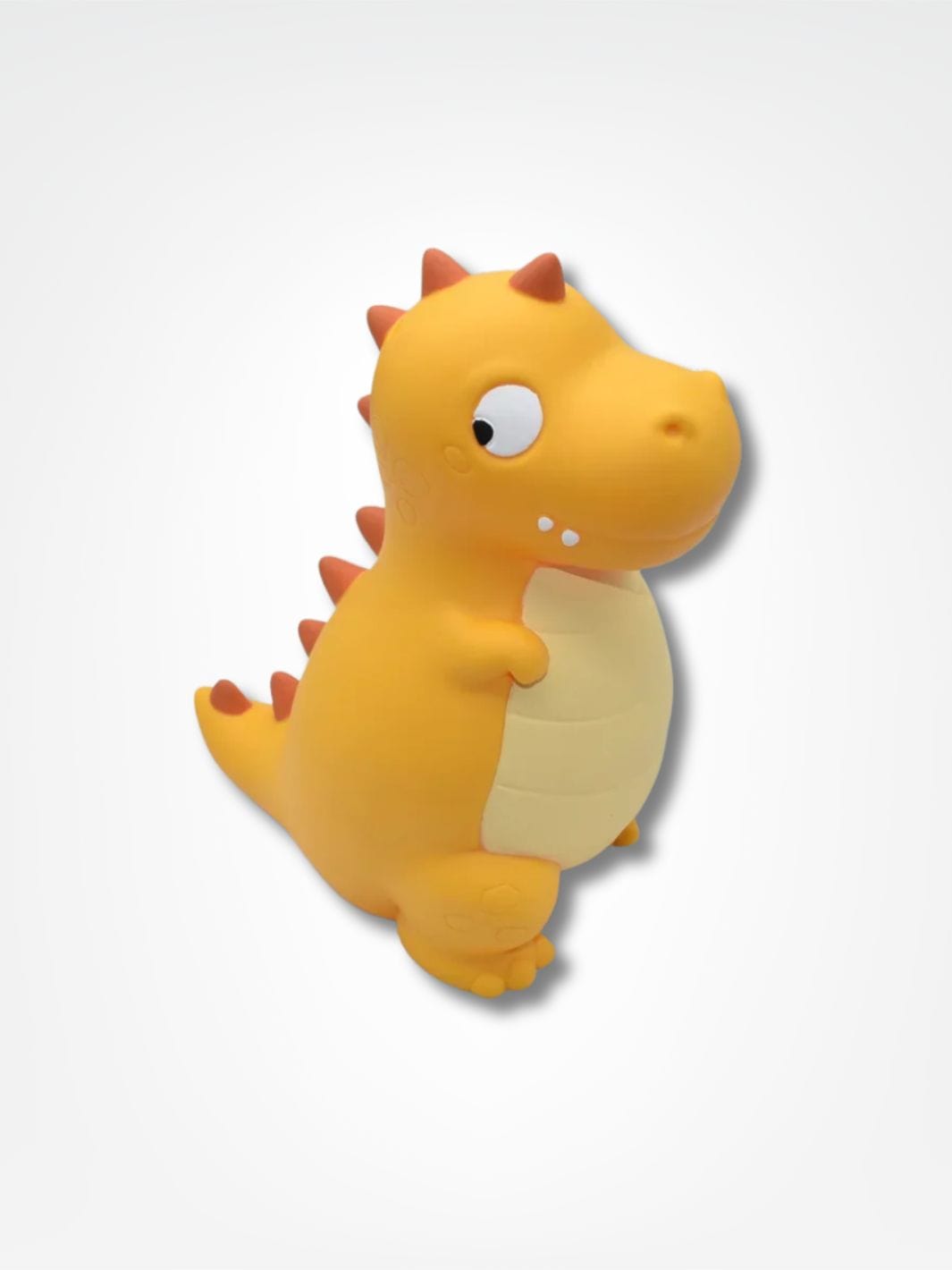 Tirelire baptême garçon <br> Le dinosaure drôle Jaune