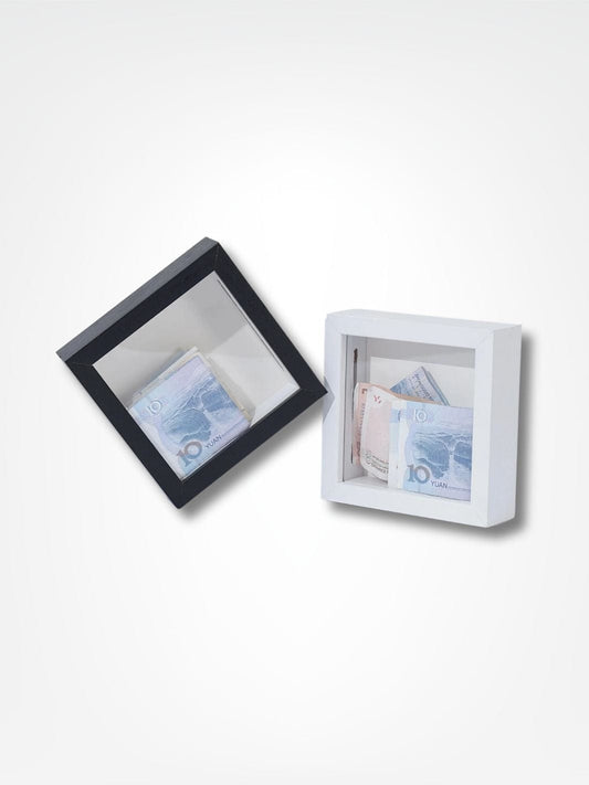 Tirelire bois transparente <br> Le cadre de décoration