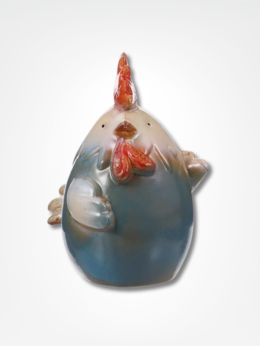 Tirelire céramique <br> Le petit poulet Bleu
