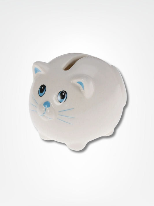 Tirelire chat céramique <br> Le p'tit chaton Blanc