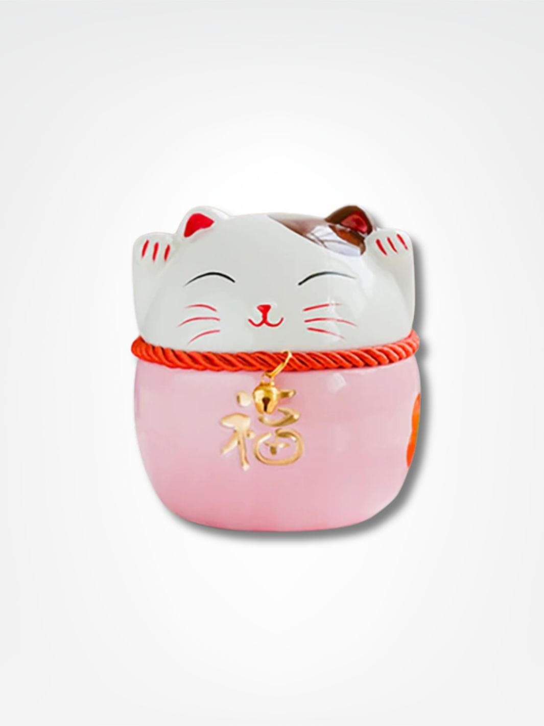 Tirelire chat japon <br> Trésor du Maneki Rose