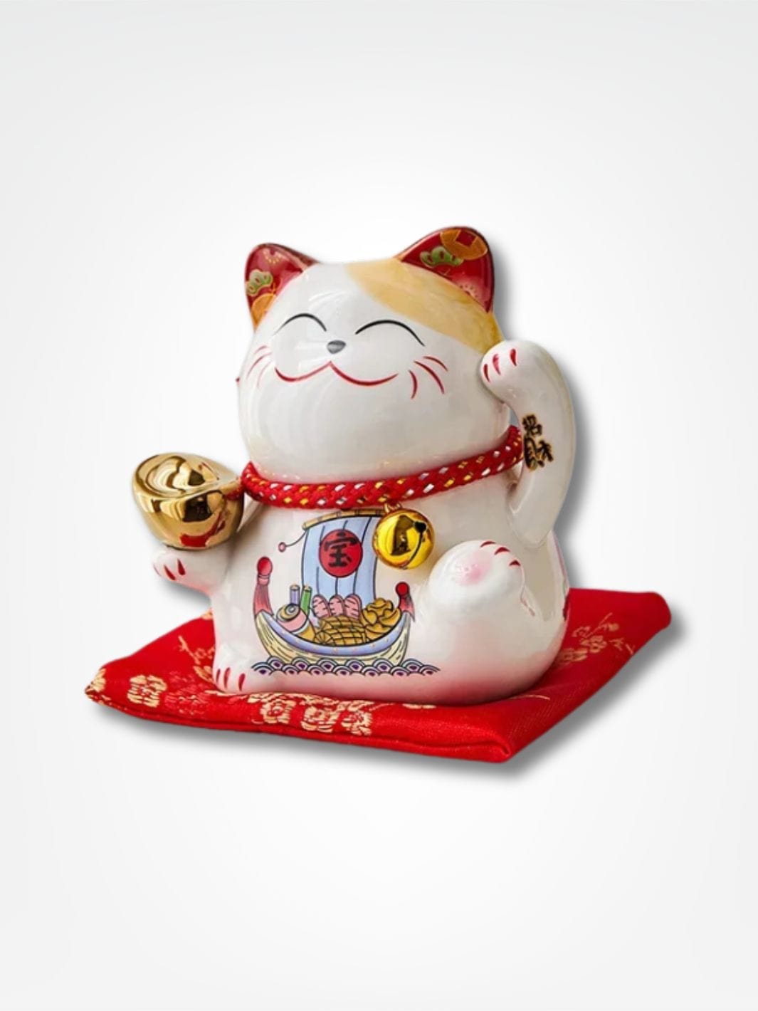 Tirelire chat porte bonheur <br> Maneki-neko de la chance Bleu Profond