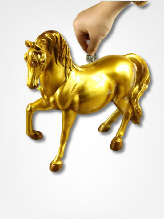 Tirelire cheval <br> Cavalier d'Or