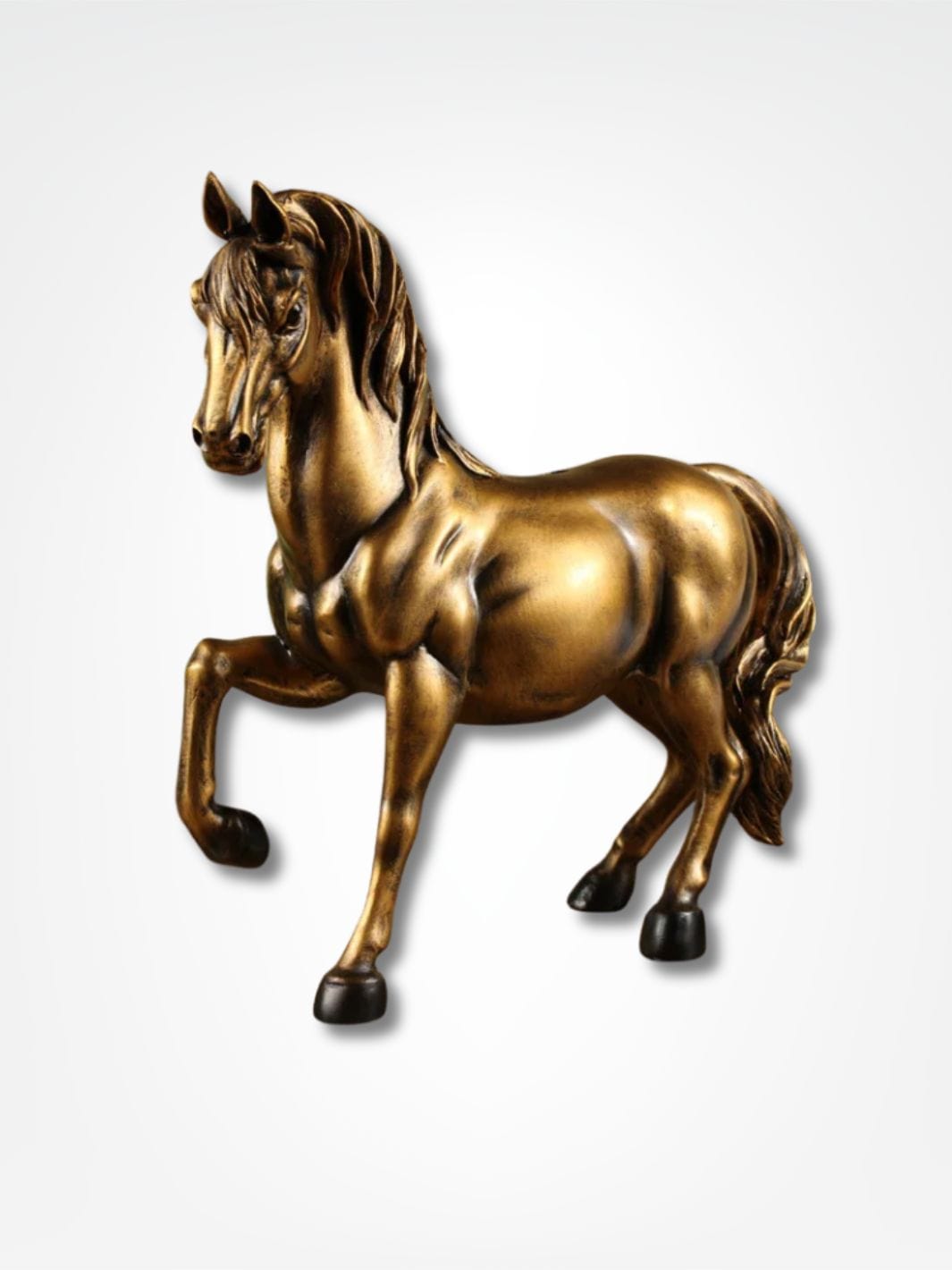 Tirelire cheval <br> Cavalier d'Or Bronze