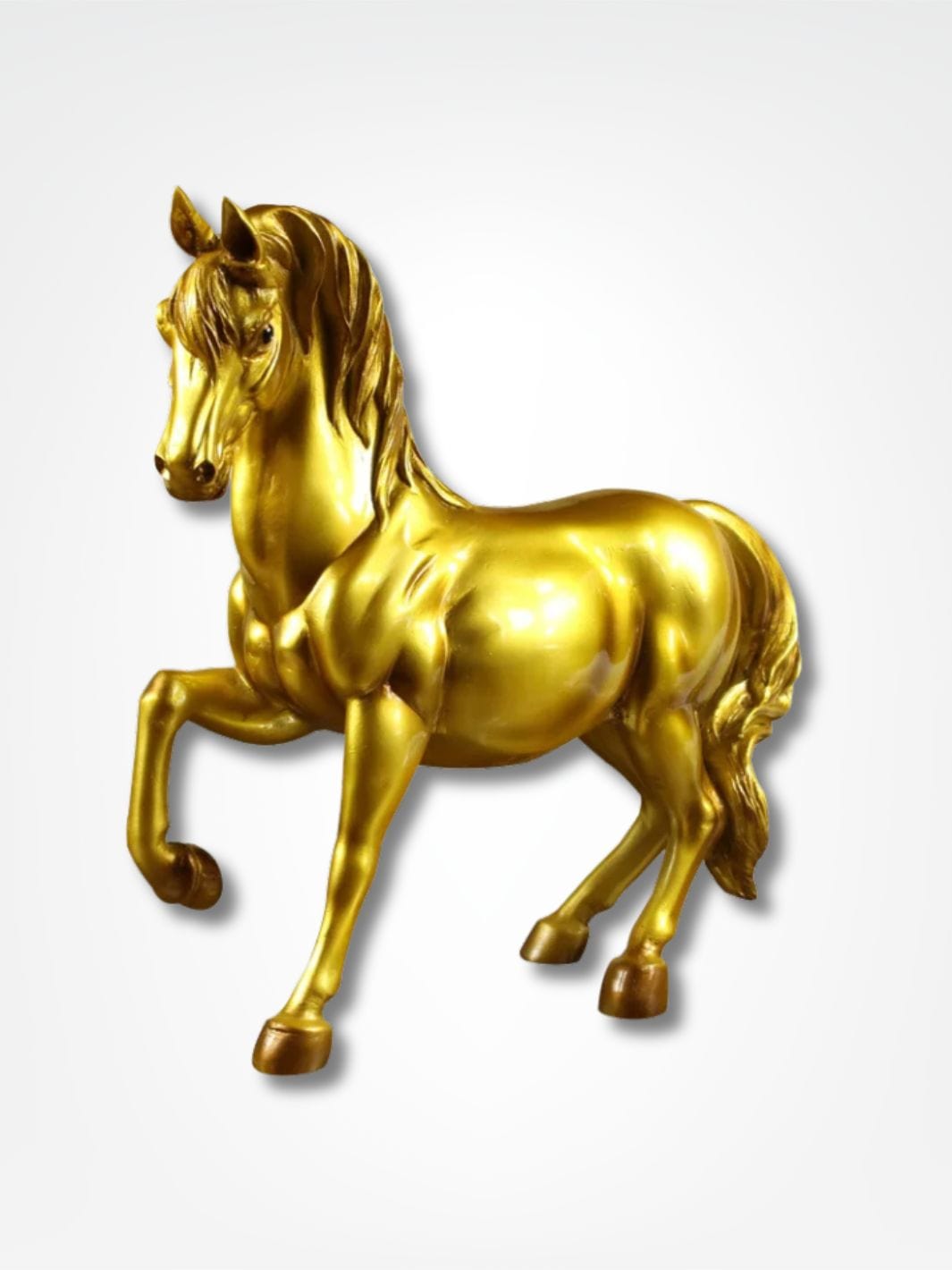 Tirelire cheval <br> Cavalier d'Or Or
