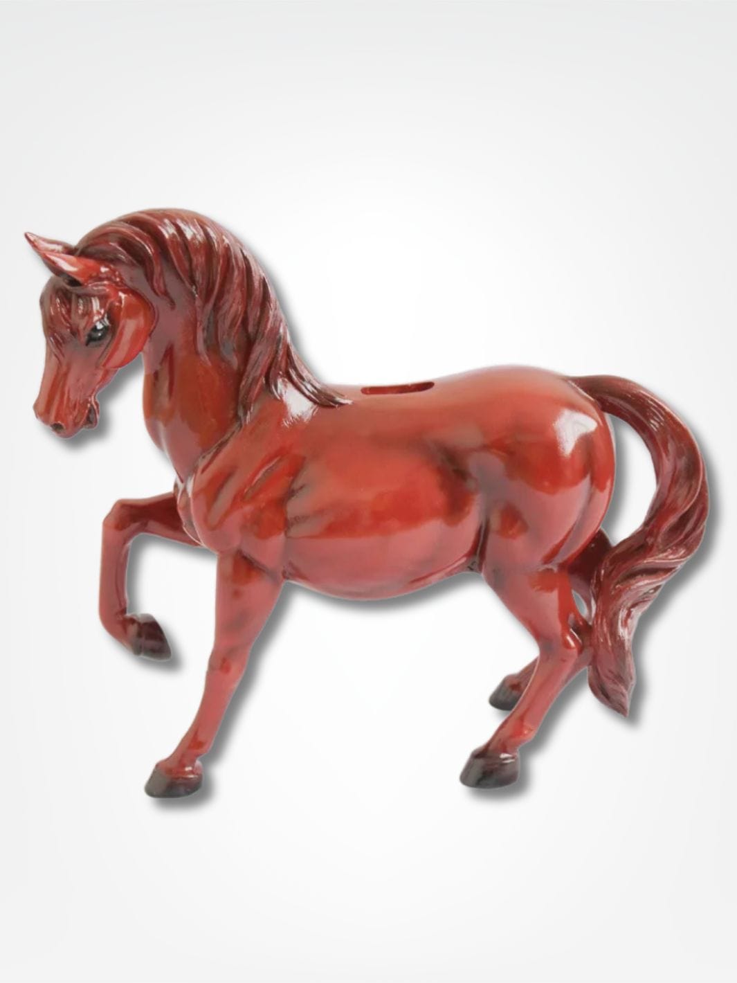 Tirelire cheval <br> Cavalier d'Or Rouge
