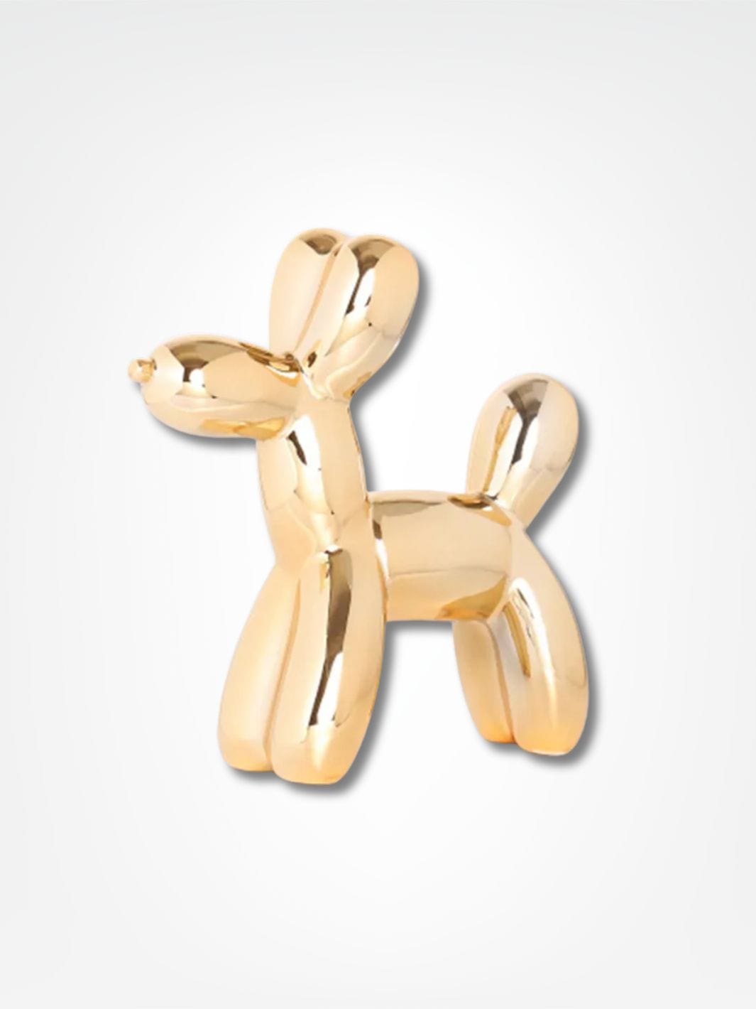 Tirelire chien ballon <br> Puppy Flottant Or