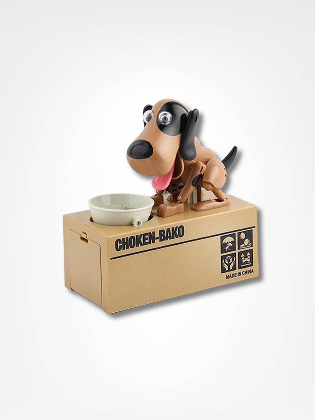Tirelire chien <br> Le chien affamé