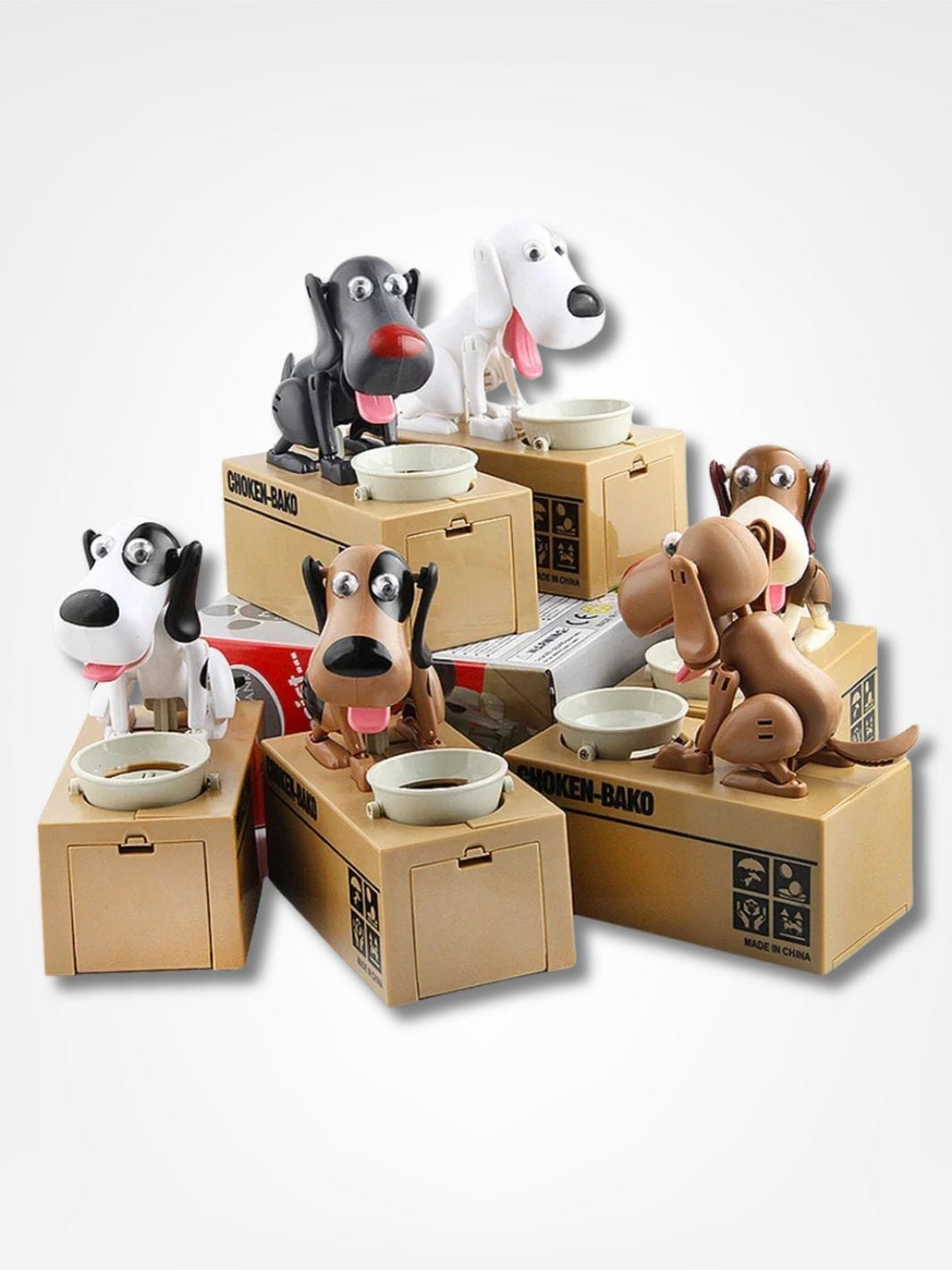 Tirelire chien <br> Le chien affamé