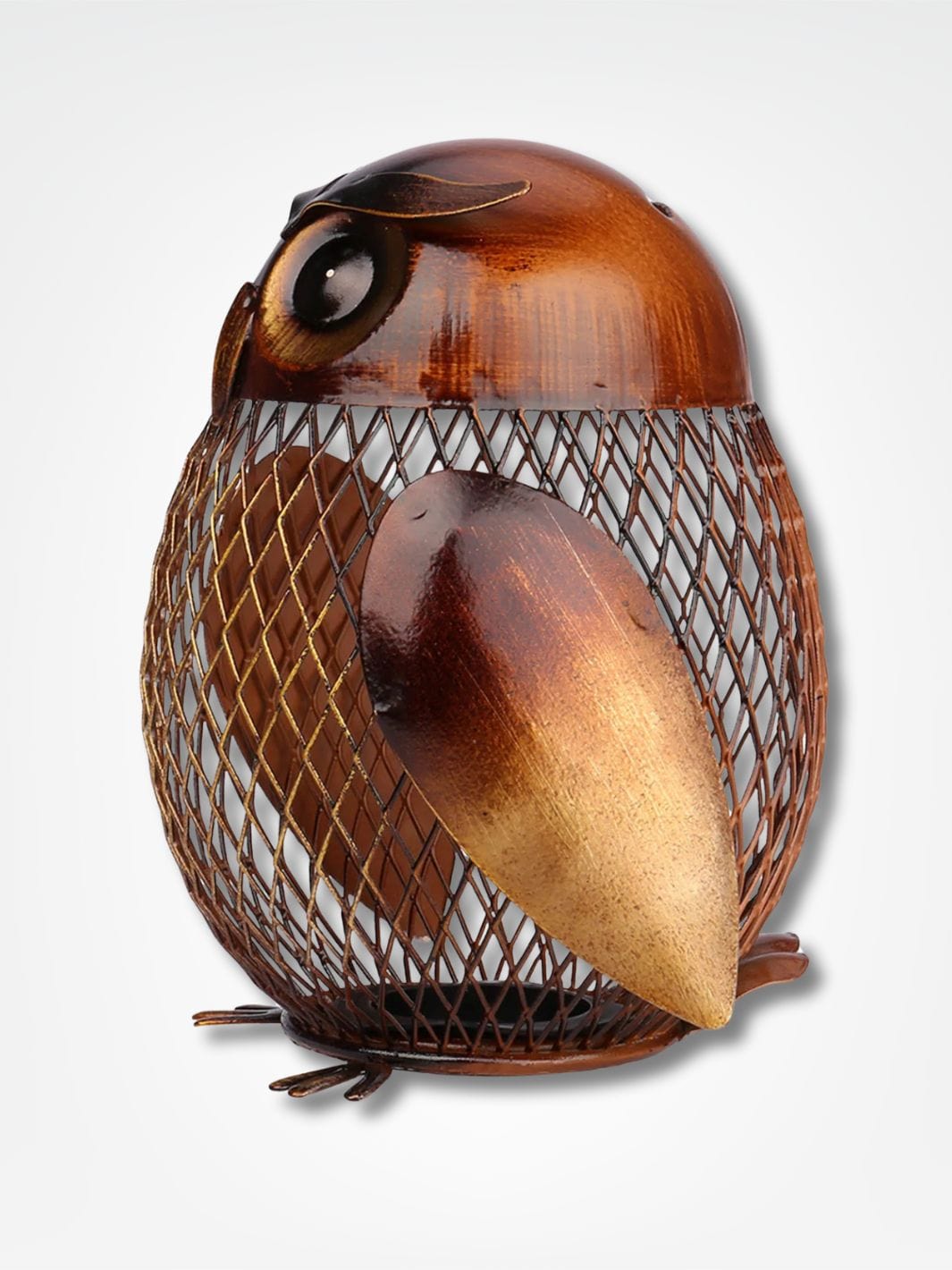 Tirelire chouette hibou <br> La chouette fortune Métal