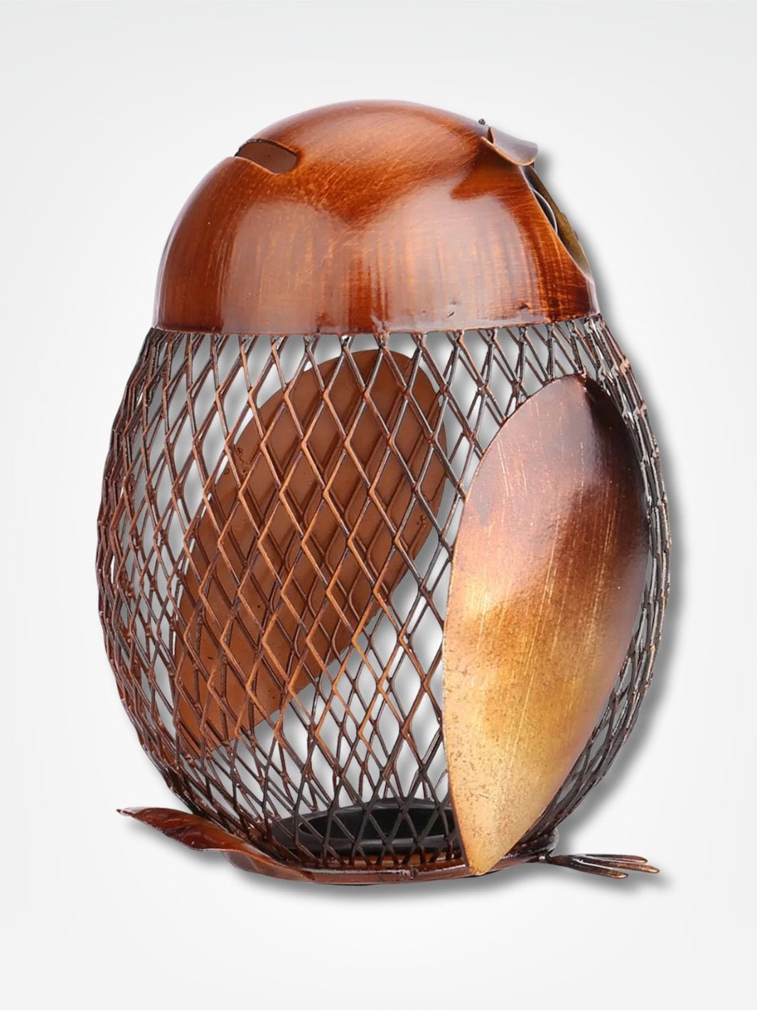 Tirelire chouette hibou <br> La chouette fortune Métal