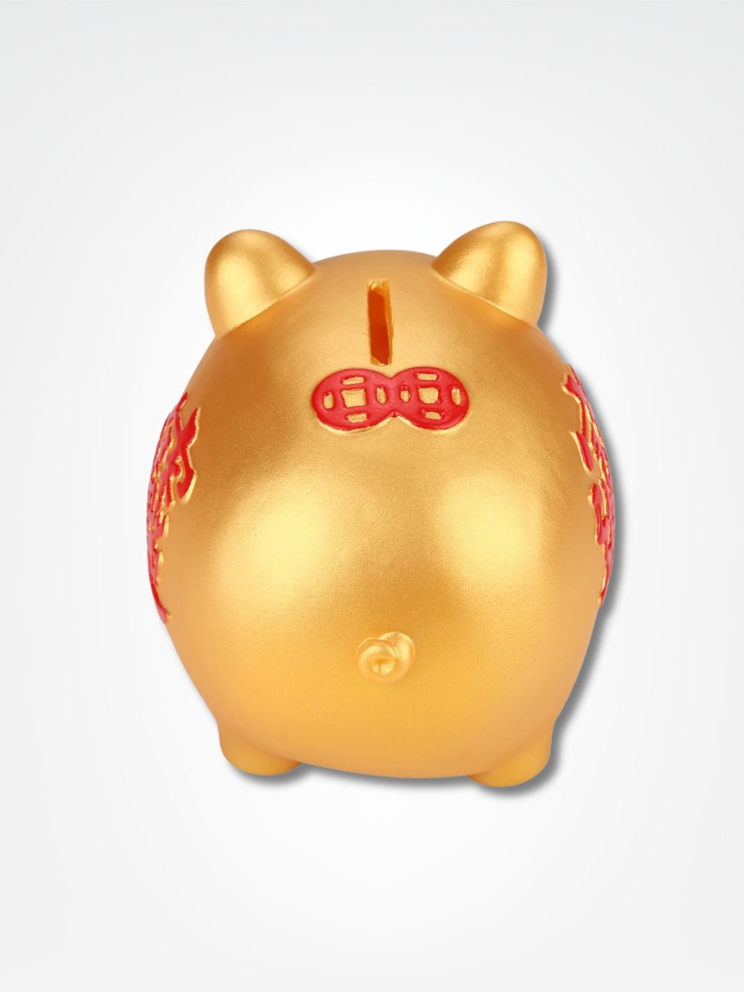 Tirelire cochon chinois <br> Prospérité et Chance Or