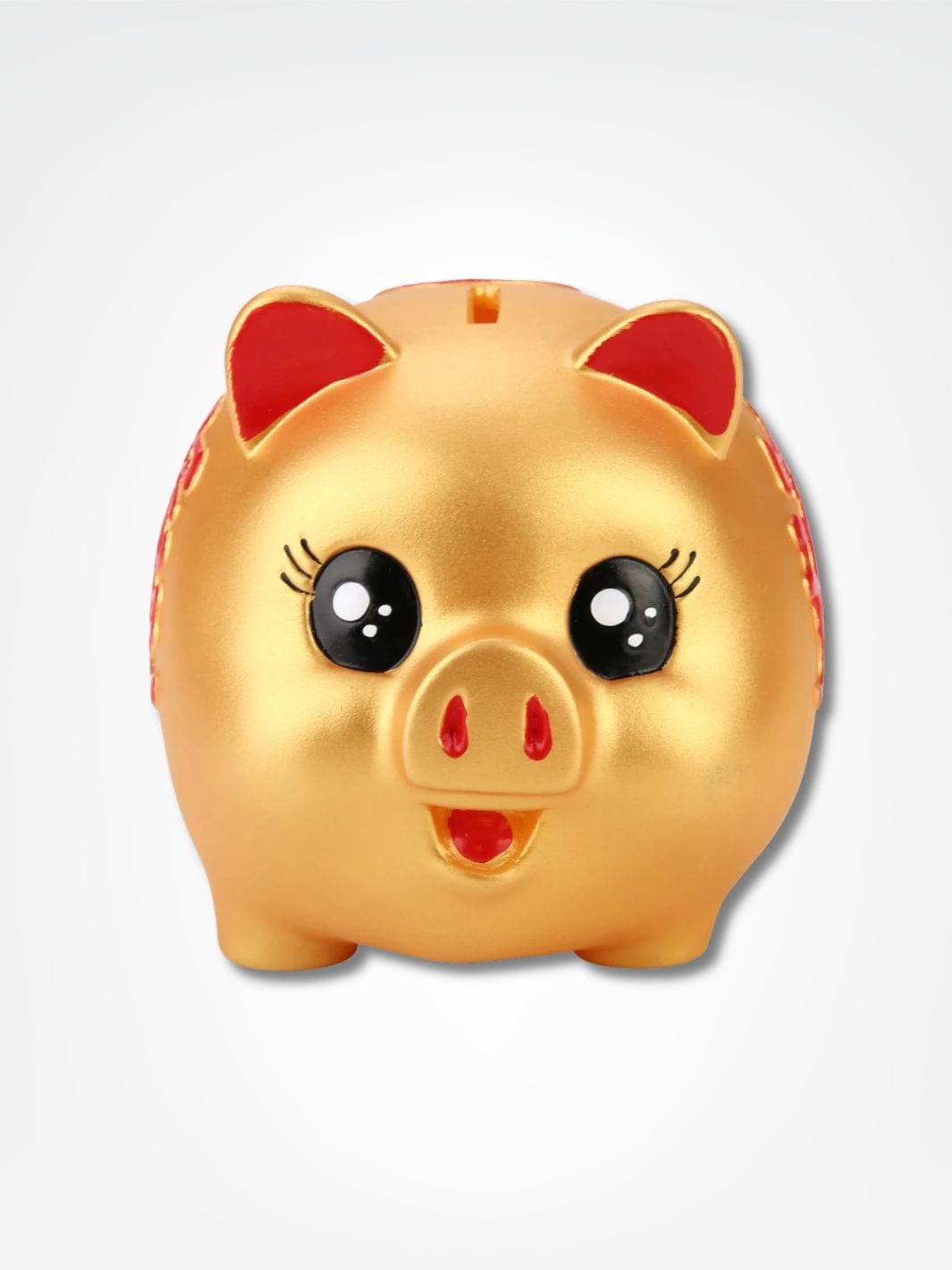 Tirelire cochon chinois <br> Prospérité et Chance Or