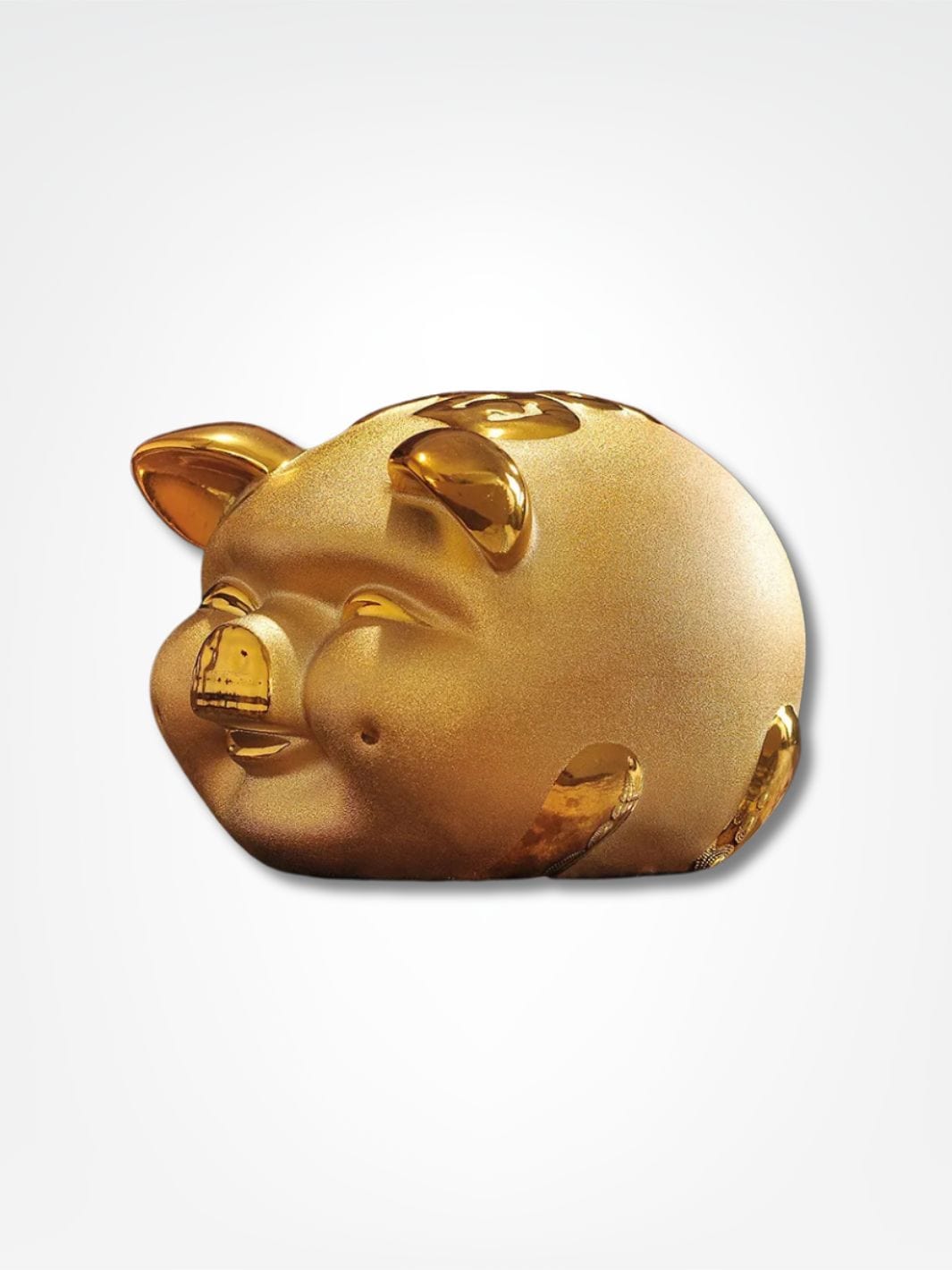 Tirelire cochon doré <br> Trésor Chinois Or
