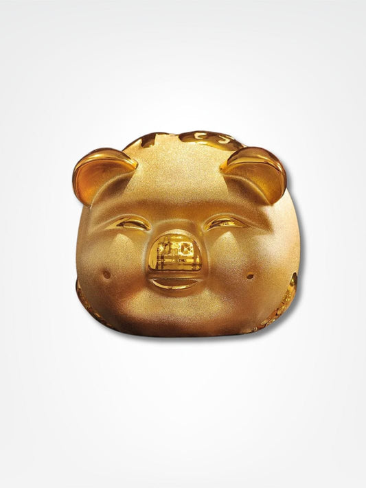 Tirelire cochon doré <br> Trésor Chinois Or