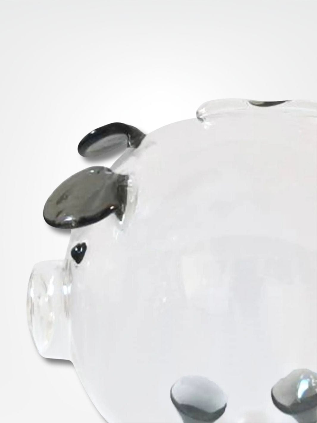 Tirelire cochon verre <br> Économie en toute transparence Transparent