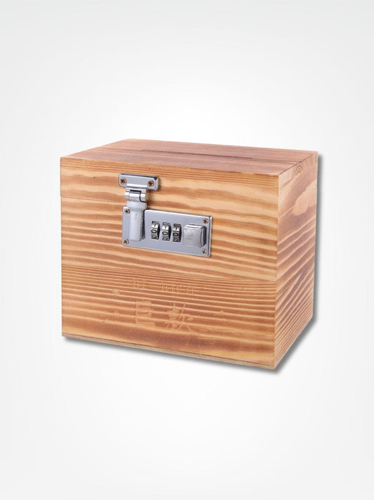 Tirelire coffre en bois <br> Trésor Artisanal Bois clair