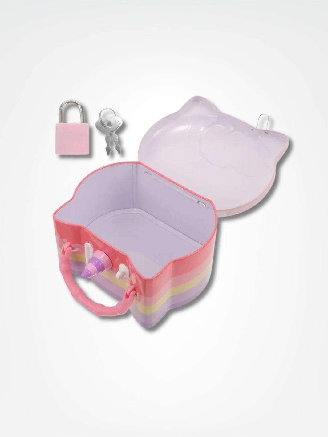 Tirelire coffre licorne <br> Trésor Enchanté Multicolore